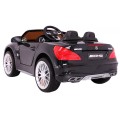 Mercedes AMG SL65 dětská barva černá dálkové nastavení sedadla kufru MP3 LED pomalý start