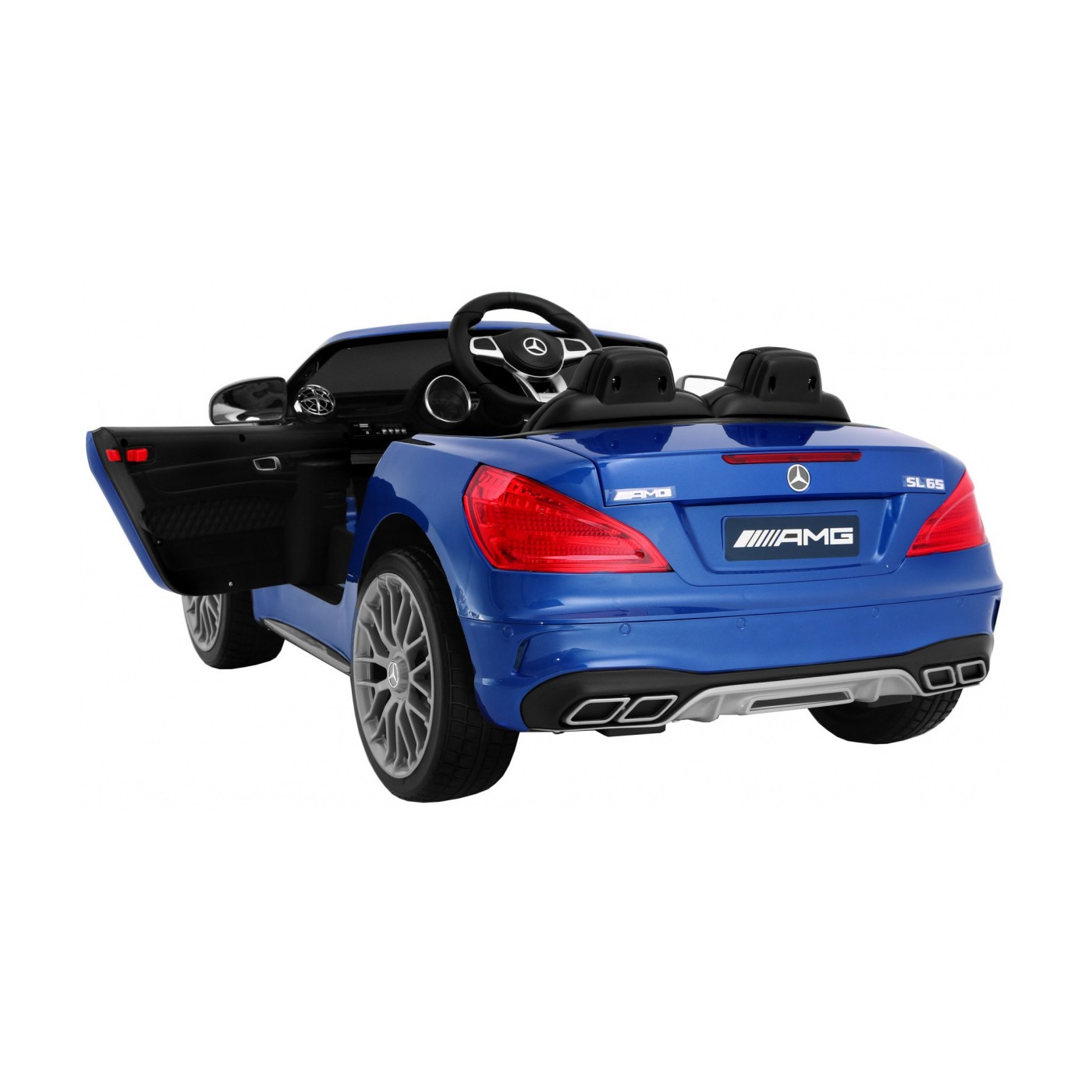 Mercedes AMG SL65 Dětská barva Modrá Dálkové nastavení sedadla v kufru MP3 LED Pomalý start