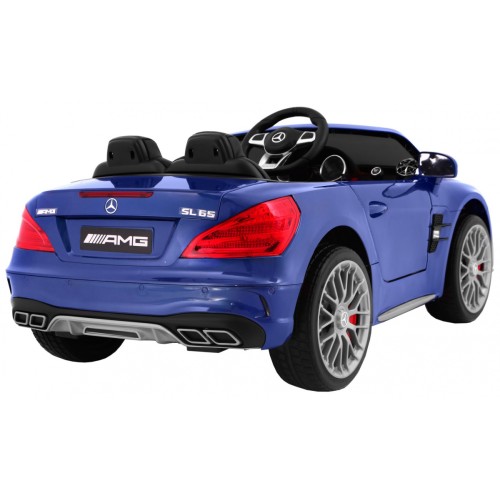 Mercedes AMG SL65 Dětská barva Modrá Dálkové nastavení sedadla v kufru MP3 LED Pomalý start