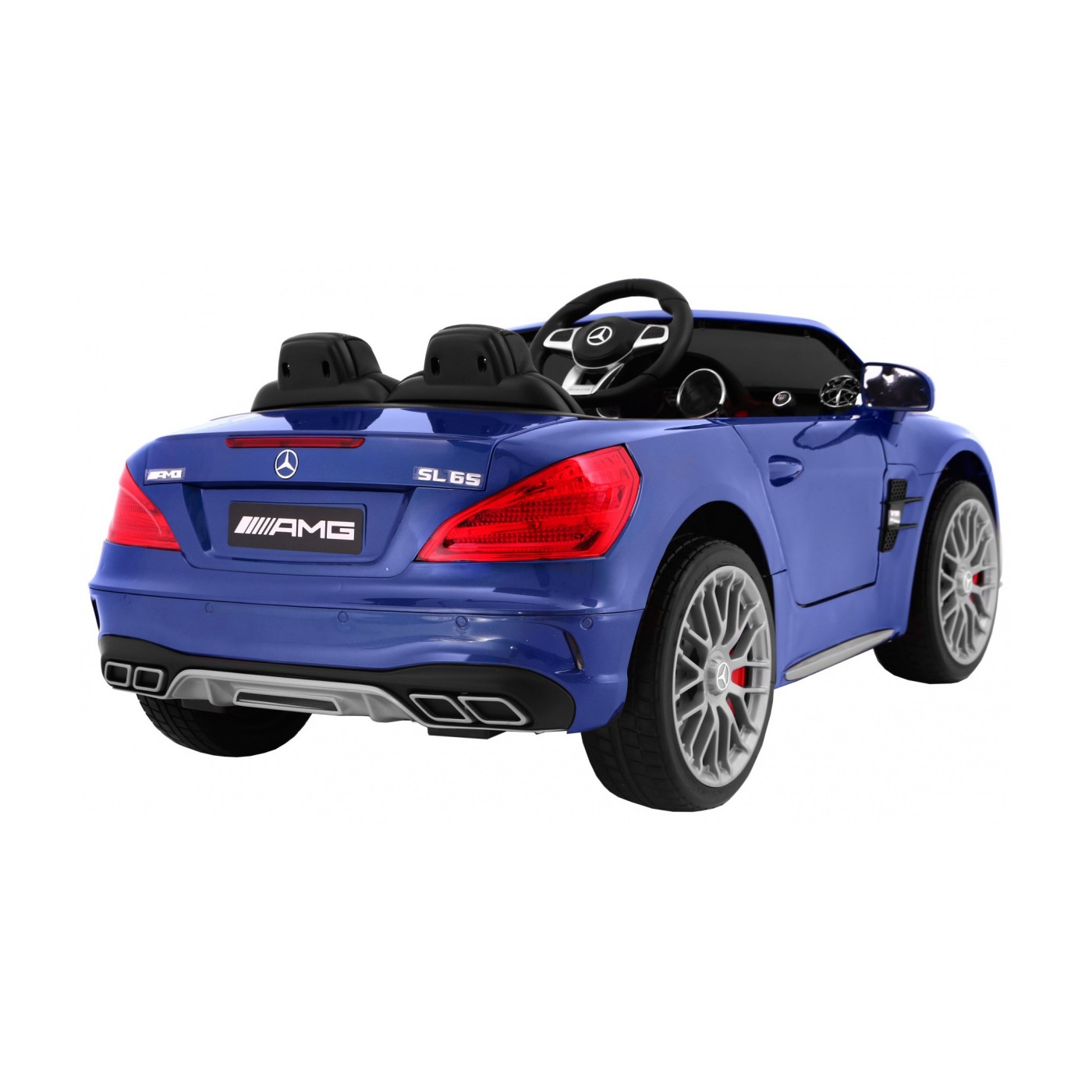 Mercedes AMG SL65 Dětská barva Modrá Dálkové nastavení sedadla v kufru MP3 LED Pomalý start
