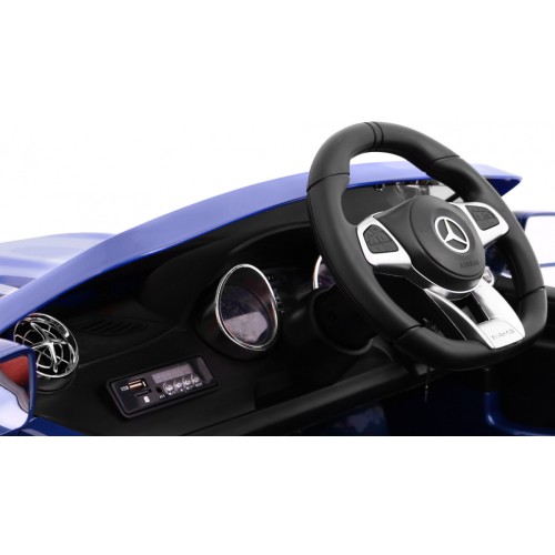 Mercedes AMG SL65 Dětská barva Modrá Dálkové nastavení sedadla v kufru MP3 LED Pomalý start