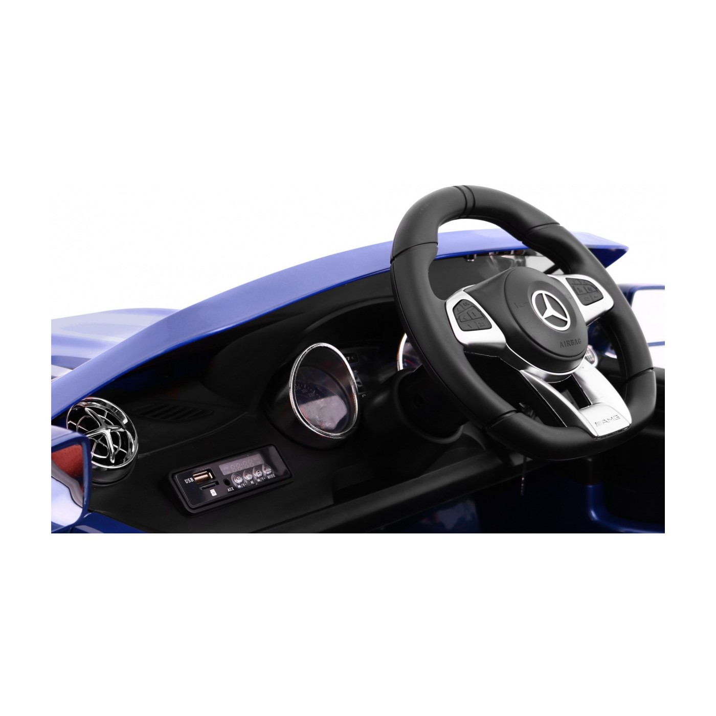 Mercedes AMG SL65 Dětská barva Modrá Dálkové nastavení sedadla v kufru MP3 LED Pomalý start