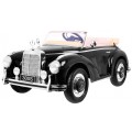 Mercedes Benz 300S Retro dětský lak černý + dálkové ovládání + EVA + pomalý start + LED MP3