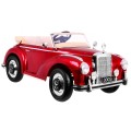Mercedes Benz 300S Retro dětský lak červený + dálkové ovládání + EVA + pomalý start + LED MP3