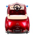 Mercedes Benz 300S Retro dětský lak červený + dálkové ovládání + EVA + pomalý start + LED MP3
