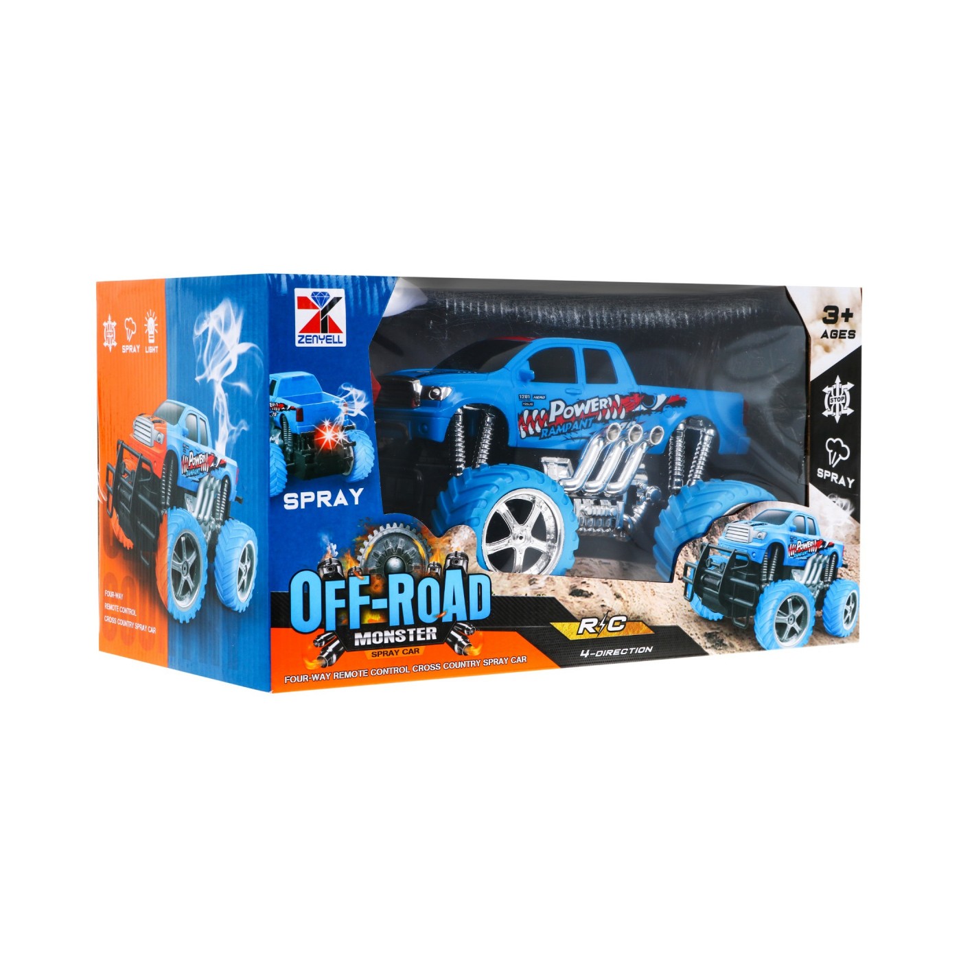 Výkonné auto R/C 1:18 + Kouřový efekt