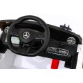 Mercedes Benz AMG SL65 S elektrická dětská bílá dálková LED audio eko kůže EVA pomalý start