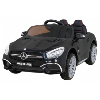 Mercedes Benz AMG SL65 S elektrická dětská černá dálková LED audio eko kůže EVA pomalý start