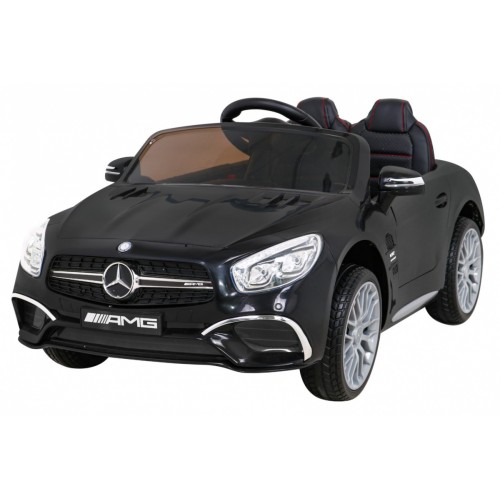 Mercedes Benz AMG SL65 S elektrická dětská černá dálková LED audio eko kůže EVA pomalý start