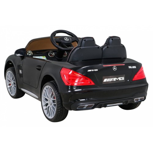 Mercedes Benz AMG SL65 S elektrická dětská černá dálková LED audio eko kůže EVA pomalý start