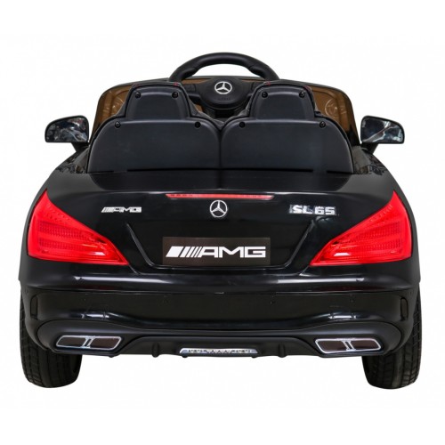 Mercedes Benz AMG SL65 S elektrická dětská černá dálková LED audio eko kůže EVA pomalý start