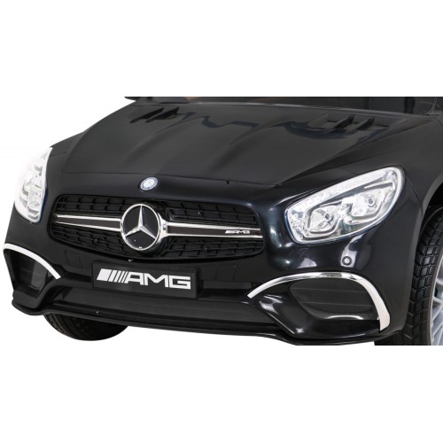 Mercedes Benz AMG SL65 S elektrická dětská černá dálková LED audio eko kůže EVA pomalý start