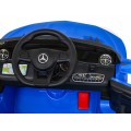 Mercedes Benz AMG SL65 S elektrický dětský modrý dálkový audio LED Eco kůže EVA pomalý start