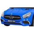 Mercedes Benz AMG SL65 S elektrický dětský modrý dálkový audio LED Eco kůže EVA pomalý start