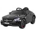 Mercedes Benz C63 AMG Kids černý + dálkové ovládání + 5bodové pásy + EVA + kufr + MP3 LED
