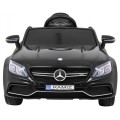 Mercedes Benz C63 AMG Kids černý + dálkové ovládání + 5bodové pásy + EVA + kufr + MP3 LED