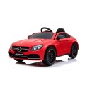 Mercedes Benz C63 AMG Dětské červené + dálkové ovládání + 5bodové pásy + EVA + kufr + MP3 LED