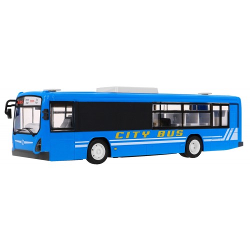 Dětský městský autobus 6+ dálkové ovládání Modrá 1:20 Pohyblivé prvky + Zvuky Světla