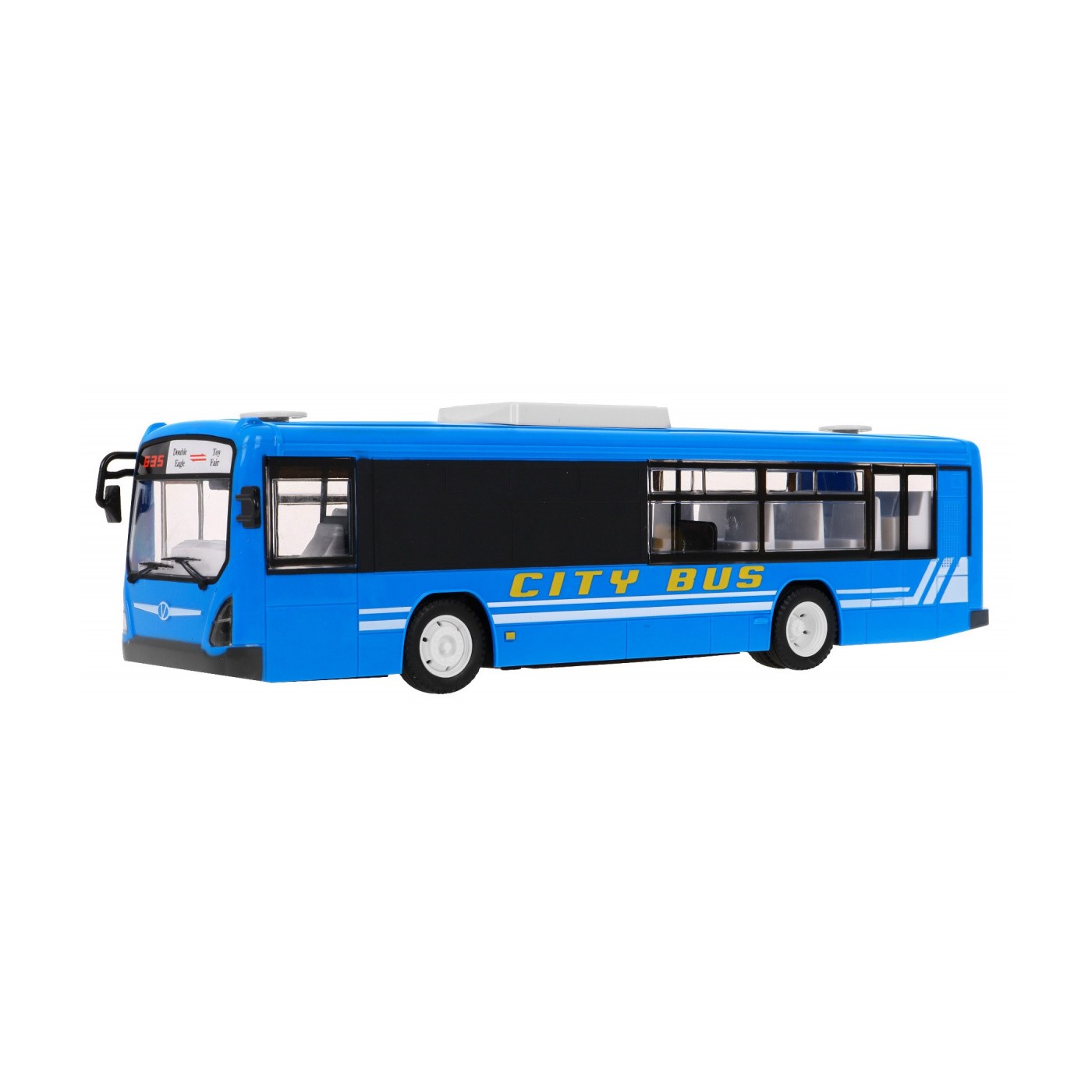 Dětský městský autobus 6+ dálkové ovládání Modrá 1:20 Pohyblivé prvky + Zvuky Světla