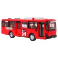 Interaktivní školní autobus pro děti 3+ červený + otevírání dveří + Zvuky Světla