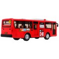 Interaktivní školní autobus pro děti 3+ červený + otevírání dveří + Zvuky Světla