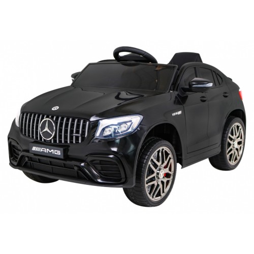 Mercedes Benz GLC63S Dětská černá + Dálkové ovládání + Naped 4x4 + MP3 LED + EVA + Pomalý start