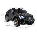 Mercedes Benz GLC63S Dětská černá + Dálkové ovládání + Naped 4x4 + MP3 LED + EVA + Pomalý start