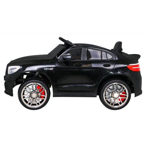 Mercedes Benz GLC63S Dětská černá + Dálkové ovládání + Naped 4x4 + MP3 LED + EVA + Pomalý start
