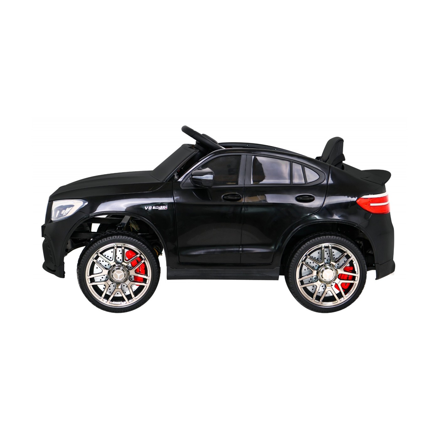 Mercedes Benz GLC63S Dětská černá + Dálkové ovládání + Naped 4x4 + MP3 LED + EVA + Pomalý start