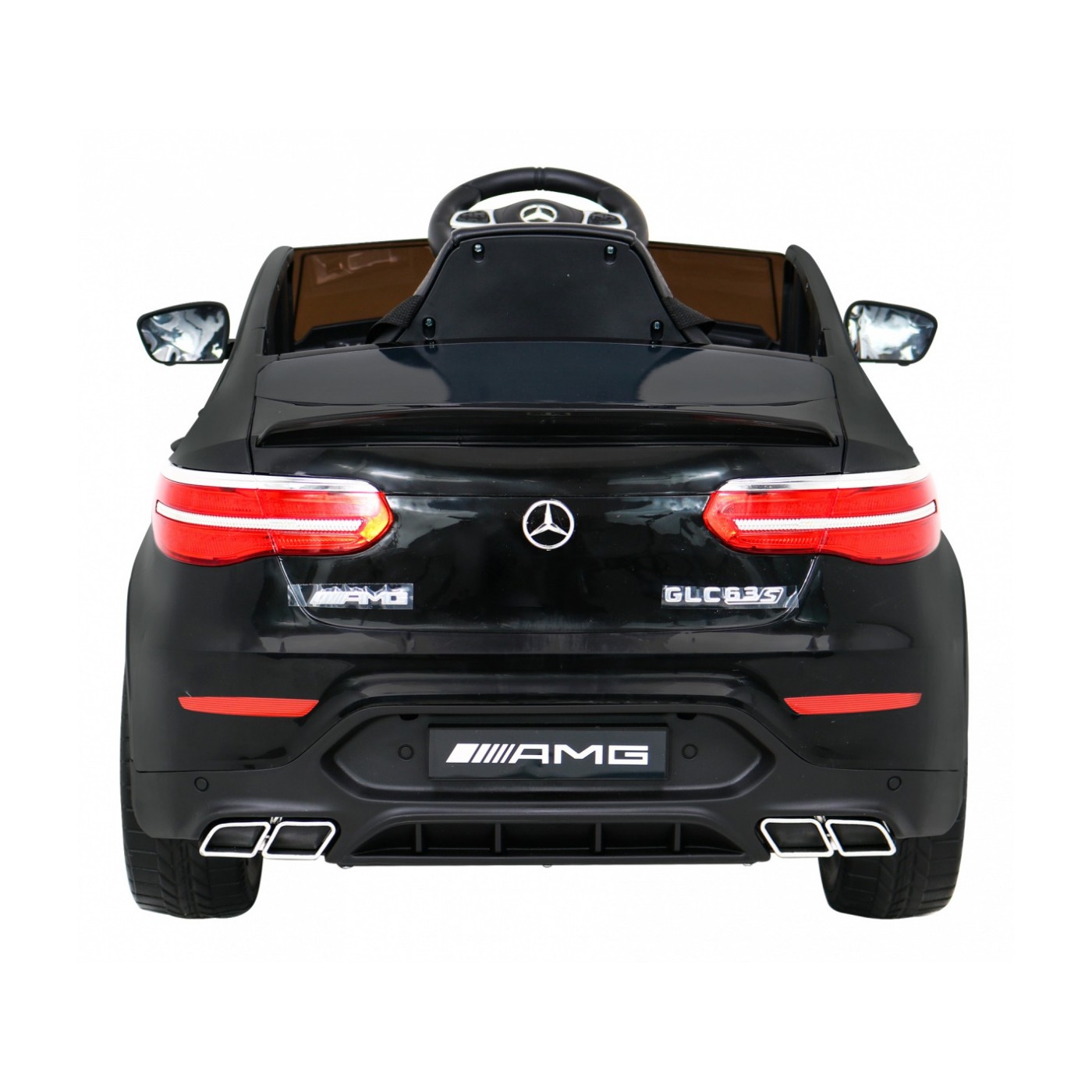 Mercedes Benz GLC63S Dětská černá + Dálkové ovládání + Naped 4x4 + MP3 LED + EVA + Pomalý start