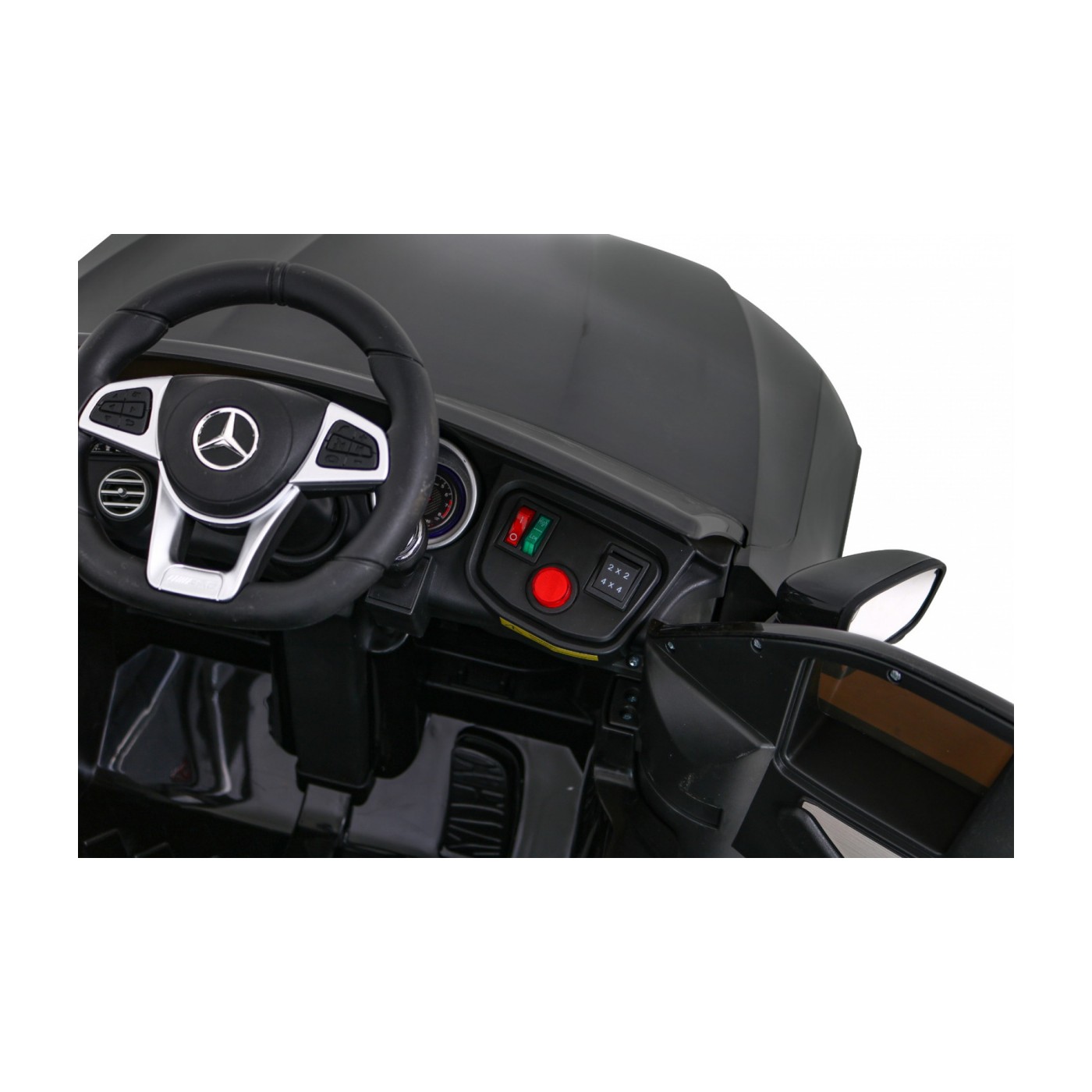 Mercedes Benz GLC63S Dětská černá + Dálkové ovládání + Naped 4x4 + MP3 LED + EVA + Pomalý start