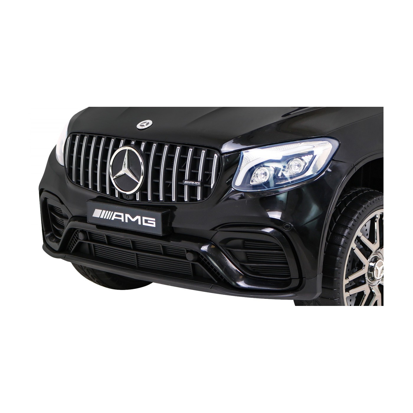 Mercedes Benz GLC63S Dětská černá + Dálkové ovládání + Naped 4x4 + MP3 LED + EVA + Pomalý start