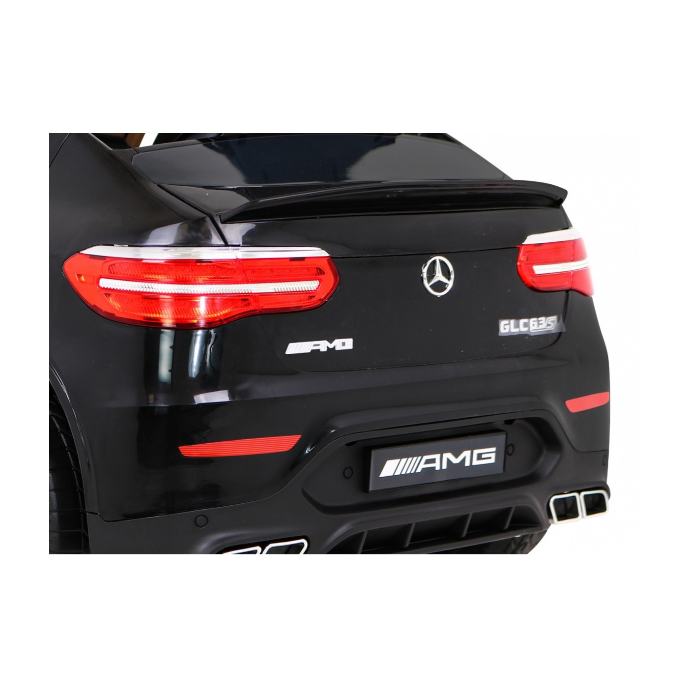Mercedes Benz GLC63S Dětská černá + Dálkové ovládání + Naped 4x4 + MP3 LED + EVA + Pomalý start