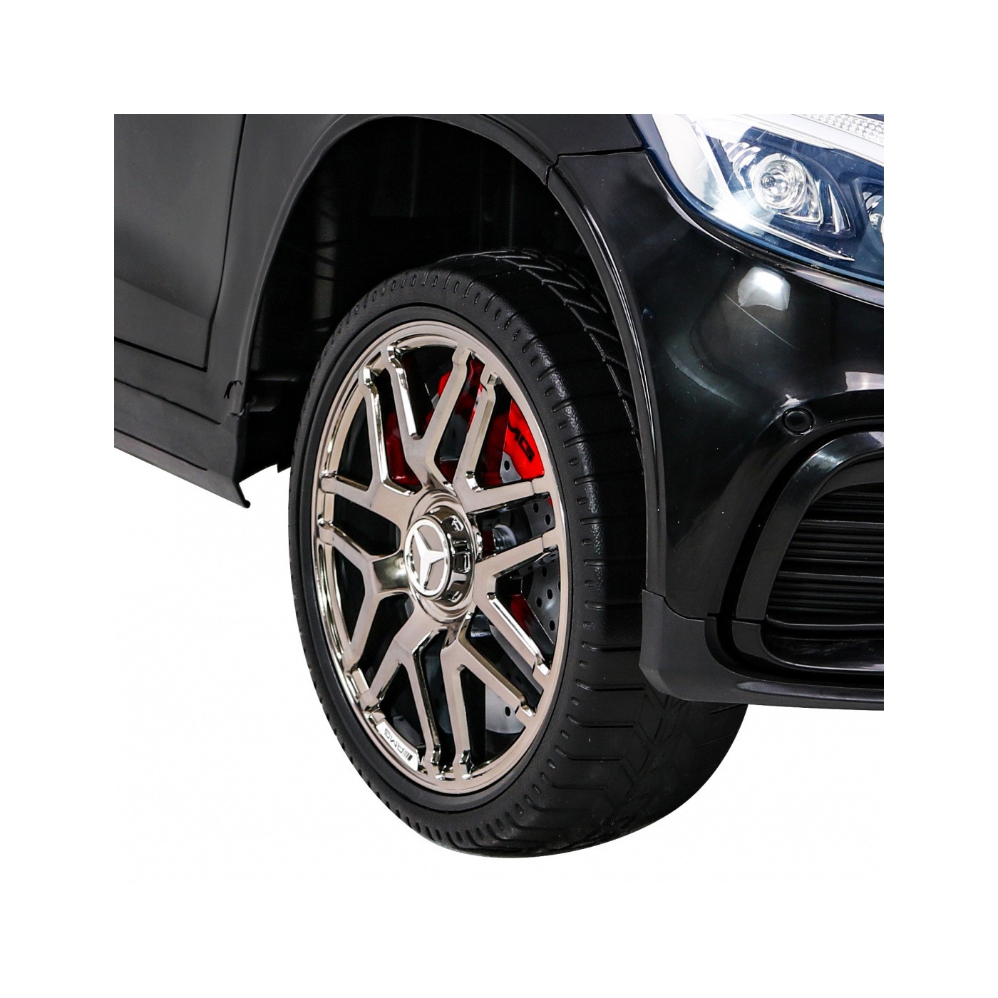 Mercedes Benz GLC63S Dětská černá + Dálkové ovládání + Naped 4x4 + MP3 LED + EVA + Pomalý start