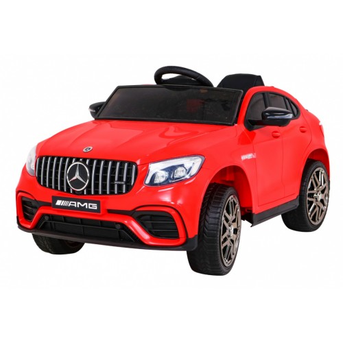 Mercedes Benz GLC63S Dětské červené Dálkové Ovládání 4x4 MP3 LED EVA Pomalý Start