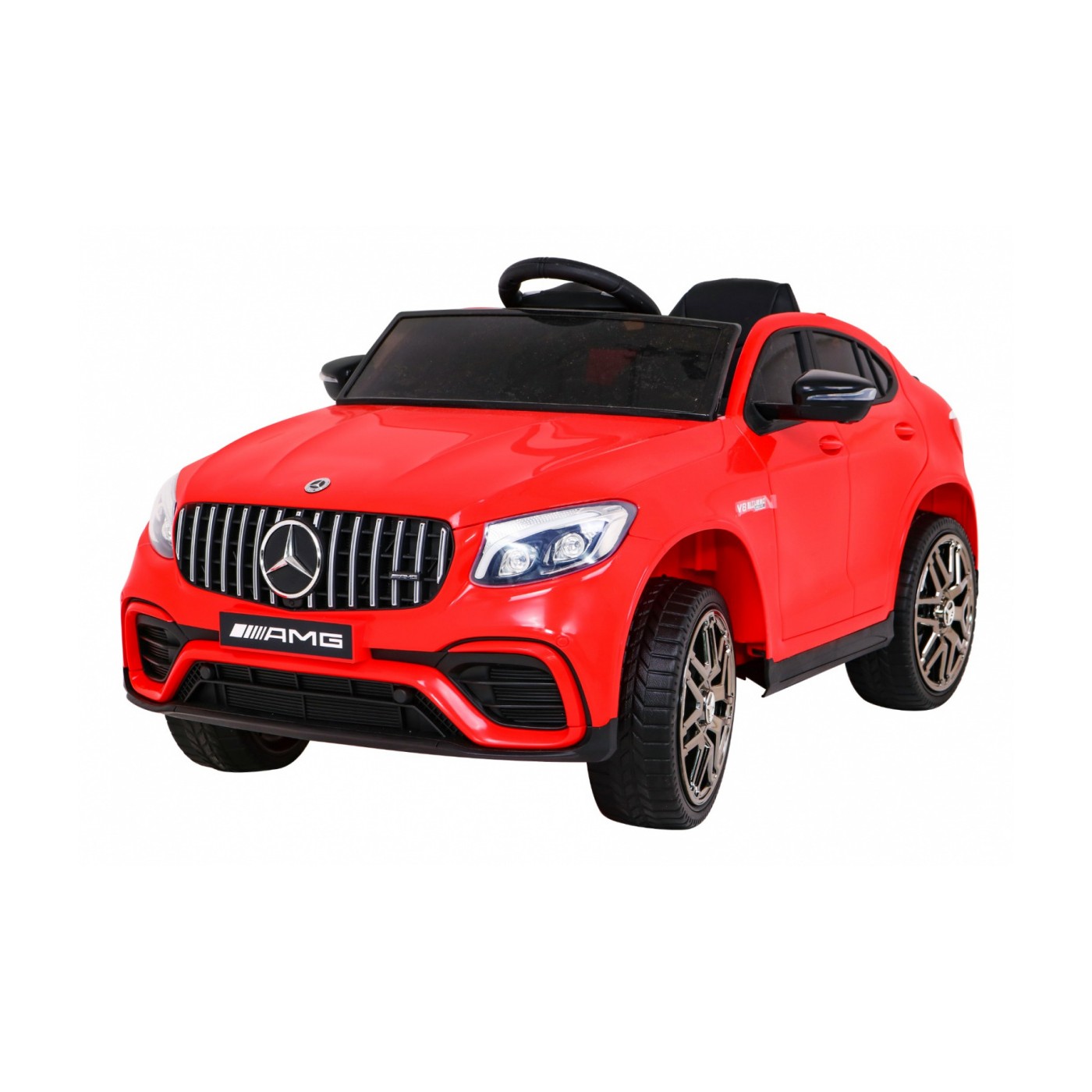 Mercedes Benz GLC63S Dětské červené Dálkové Ovládání 4x4 MP3 LED EVA Pomalý Start