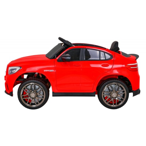 Mercedes Benz GLC63S Dětské červené Dálkové Ovládání 4x4 MP3 LED EVA Pomalý Start