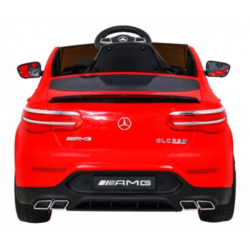 Mercedes Benz GLC63S Dětské červené Dálkové Ovládání 4x4 MP3 LED EVA Pomalý Start