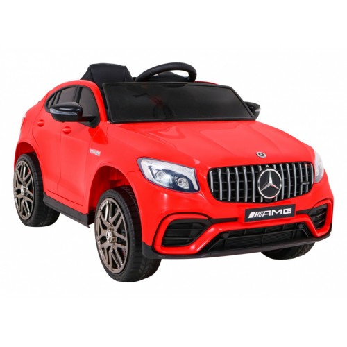 Mercedes Benz GLC63S Dětské červené Dálkové Ovládání 4x4 MP3 LED EVA Pomalý Start