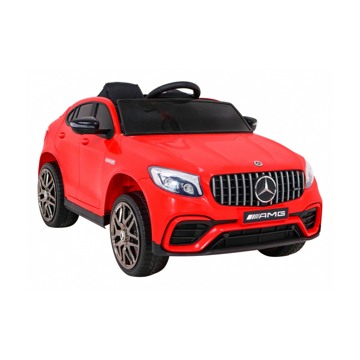 Mercedes Benz GLC63S Dětské červené Dálkové Ovládání 4x4 MP3 LED EVA Pomalý Start