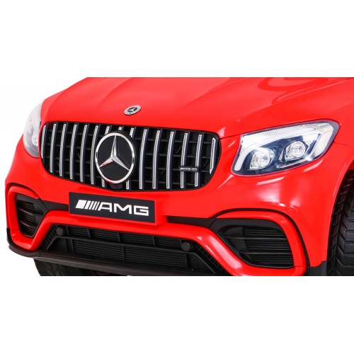 Mercedes Benz GLC63S Dětské červené Dálkové Ovládání 4x4 MP3 LED EVA Pomalý Start