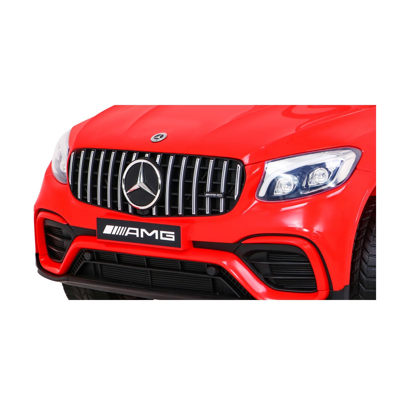 Mercedes Benz GLC63S Dětské červené Dálkové Ovládání 4x4 MP3 LED EVA Pomalý Start