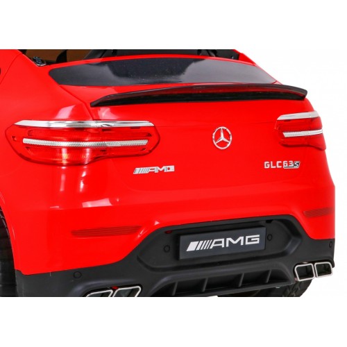 Mercedes Benz GLC63S Dětské červené Dálkové Ovládání 4x4 MP3 LED EVA Pomalý Start