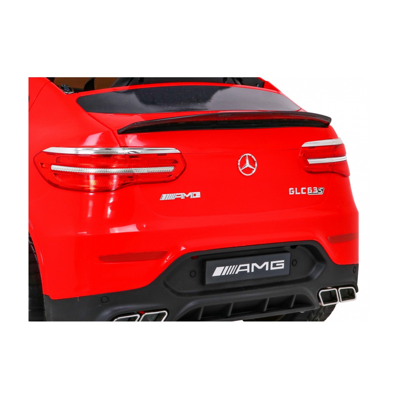 Mercedes Benz GLC63S Dětské červené Dálkové Ovládání 4x4 MP3 LED EVA Pomalý Start