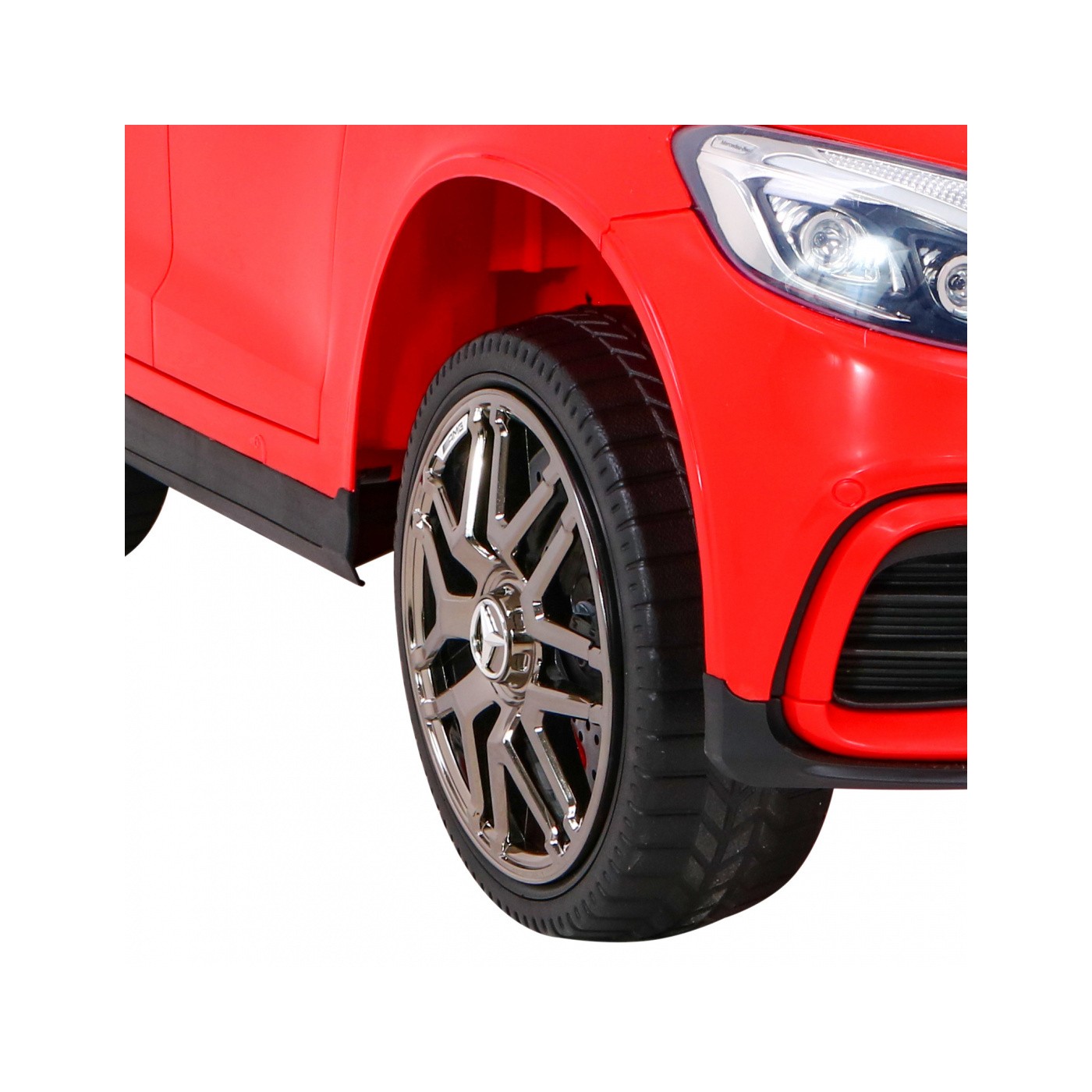 Mercedes Benz GLC63S Dětské červené Dálkové Ovládání 4x4 MP3 LED EVA Pomalý Start