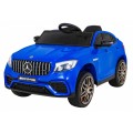 Mercedes Benz GLC63S Dětské modré Dálkové Ovládání 4x4 MP3 LED EVA Pomalý Start