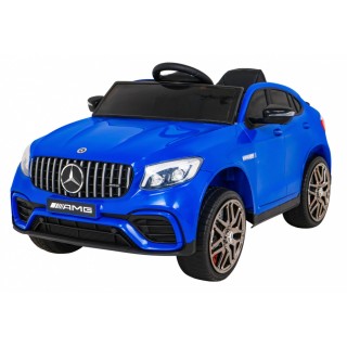 Mercedes Benz GLC63S Dětské modré Dálkové Ovládání 4x4 MP3 LED EVA Pomalý Start