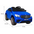 Mercedes Benz GLC63S Dětské modré Dálkové Ovládání 4x4 MP3 LED EVA Pomalý Start