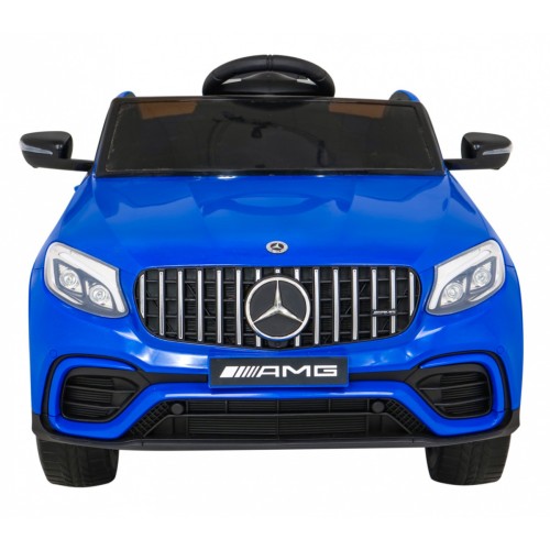 Mercedes Benz GLC63S Dětské modré Dálkové Ovládání 4x4 MP3 LED EVA Pomalý Start