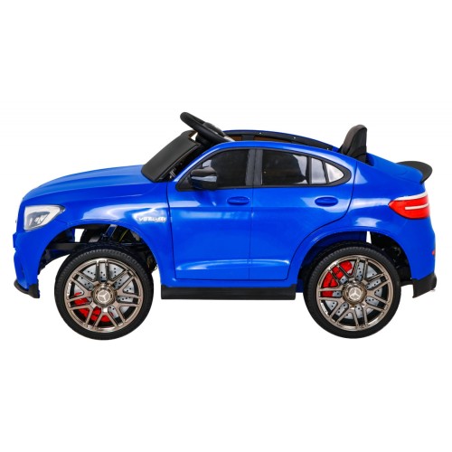 Mercedes Benz GLC63S Dětské modré Dálkové Ovládání 4x4 MP3 LED EVA Pomalý Start